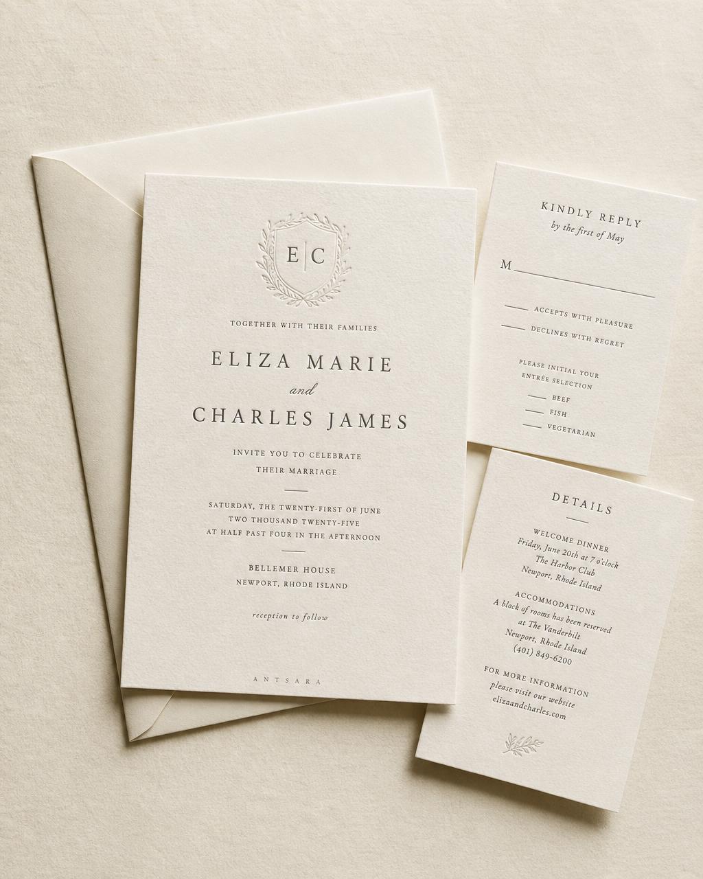 Wedding Invitation Suite — Cotton